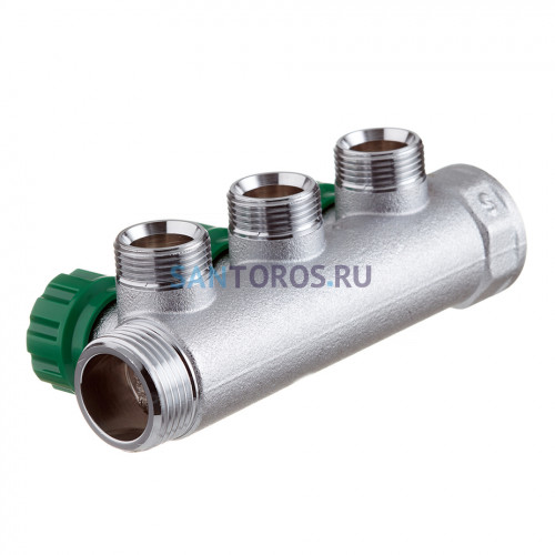 Коллектор Far (FK 3822 134) 1 ВР(г) х 3 выхода 3/4 НР(ш) ЕК х 1 НР(ш) регулируeмый FK 3822 134