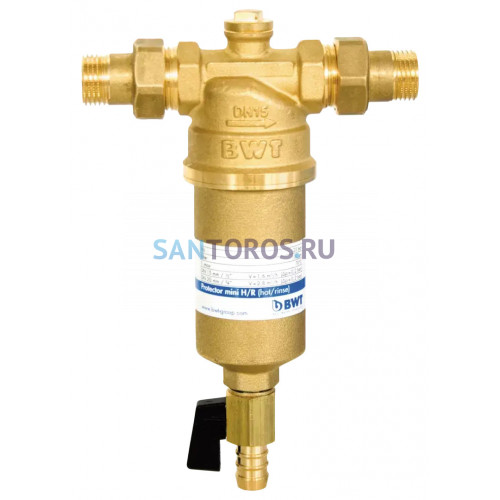 Фильтр механической очистки воды BWT Protector mini H/R 3/4" для горячей воды 810507 810507