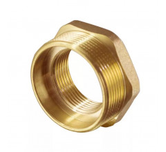 Футорка 1 1/2"x1" ВН (Латунный) TIM