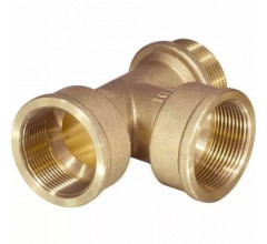 Тройник Латунный ВВН 3/4" TIM