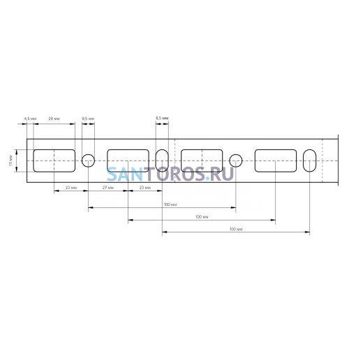 Профиль монтажный Walraven BIS RapidRail WMR15 30x20х1.8х2000 мм 6505015R