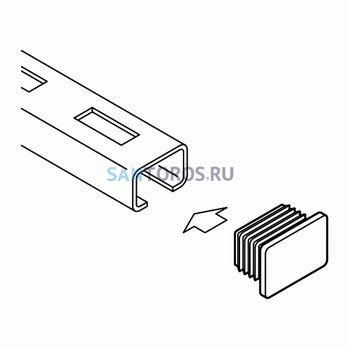 Заглушка для профиля Walraven BIS RapidRail 30x30мм WM2 6566002