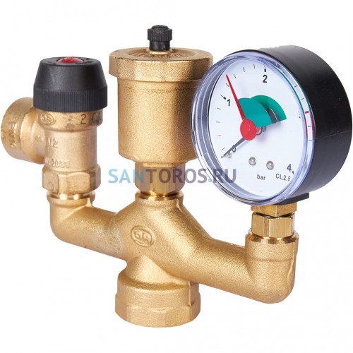 Группа безопасности котла до 50 кВт, без теплоизоляции Stout SVS-0040-015025