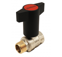 Кран шаровой 1/2" ВР/НР, ручка пластмассовая ZEISSLER ZSv.201.0204N