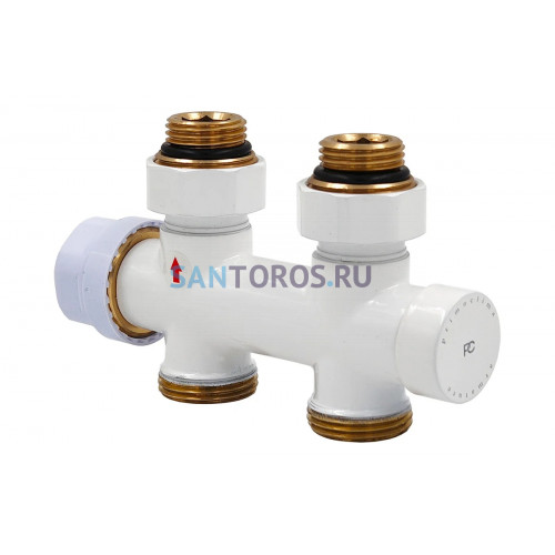Узел нижнего подключения термостатический прямой Primoclima Armature Thermolink 1/2х3/4 Белый PC700SW