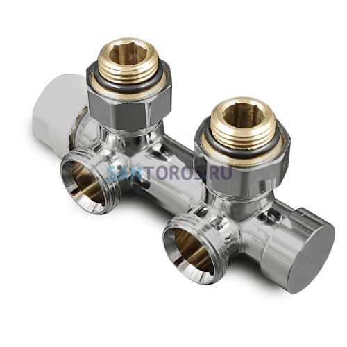 Узел нижнего подключения термостатический угловой Primoclima Armature Thermolink 1/2х3/4 Хром PCS3412PC