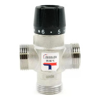 Термостатический смесительный клапан 1", 35-60°С, ZEISSLER ZSm.412.256006