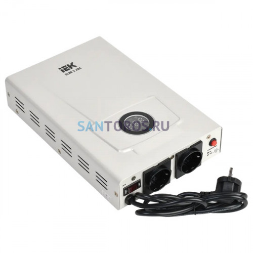 Стабилизатор напряжения IEK 2кВА SLIM IVS22-1-002-09 IVS22-1-002-09