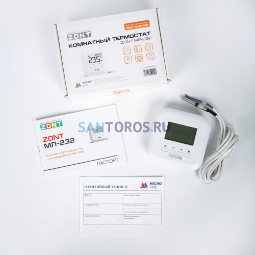 Комнатный термостат ZONT МЛ-232 RS-485 (ML00006088 ЗОНТ)