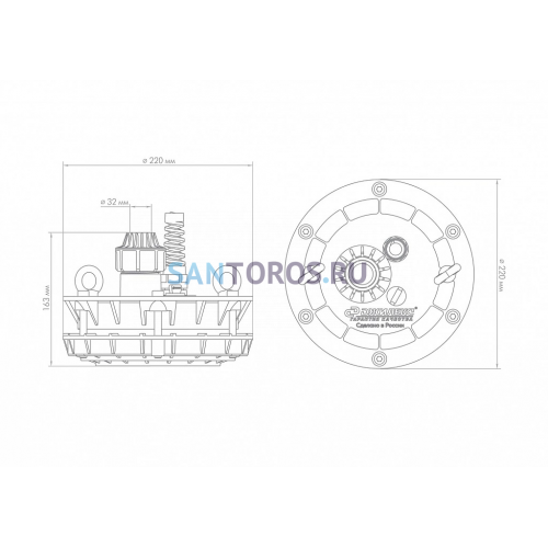 Оголовок скважинный ОСП 110-133/32 Джилекс (6301)