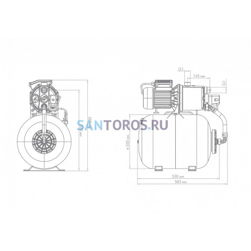 Насос-автомат ДЖАМБО 70/50 Н-50 (2.0) Джилекс (3722)