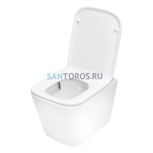 Унитаз подвесной TECEspring S с крышкой микролифт и смывом торнадо, белый (9700996) 9700996