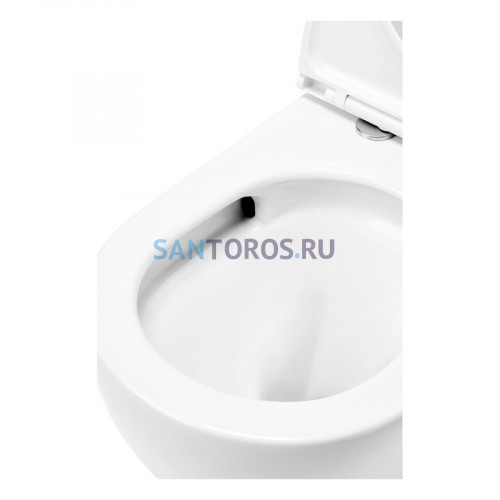Унитаз подвесной TECEspring R с крышкой микролифт и смывом торнадо, белый (9700998) 9700998