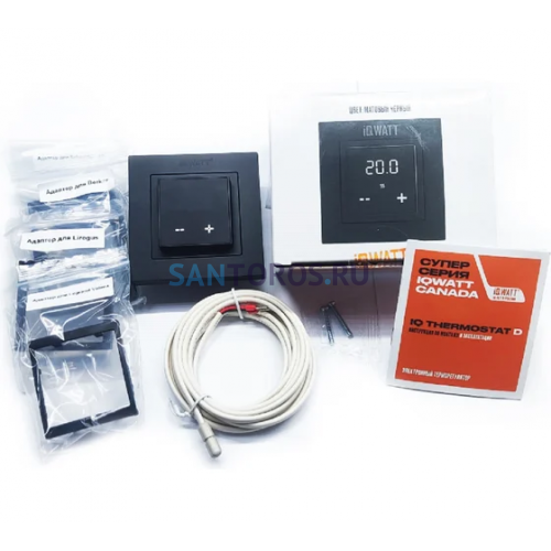 Электронный термостат IQ THERMOSTAT D черный матовый 00417