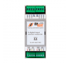Дискретный блок расширения MyHeat DI6 (6298)