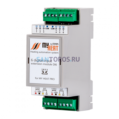 Дискретный блок расширения MyHeat DI6 (6298 МайХеат)