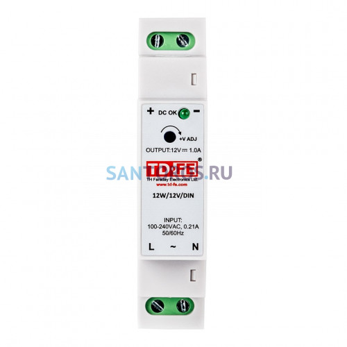 Блок питания FARADAY 12W/12V/DIN MyHeat (6310 МайХеат)