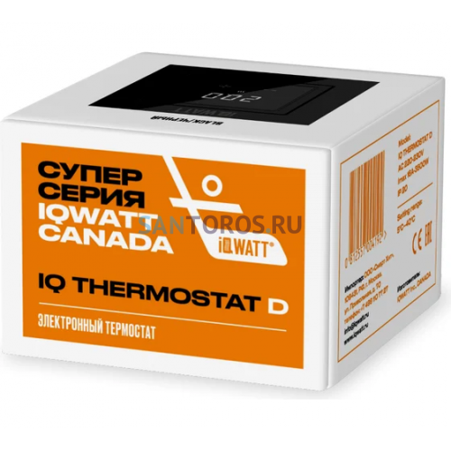 Электронный термостат IQ THERMOSTAT D черный матовый 00417