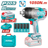 Ударный гайковерт TOTAL  20В 1050 Нм TOTAL