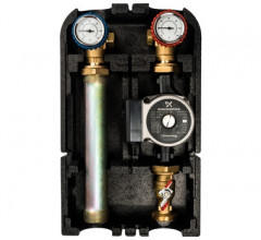 Насосная группа с прямым контуром 1" с насосом Grundfos UPSO 25-65 180 в теплоизоляции Stout