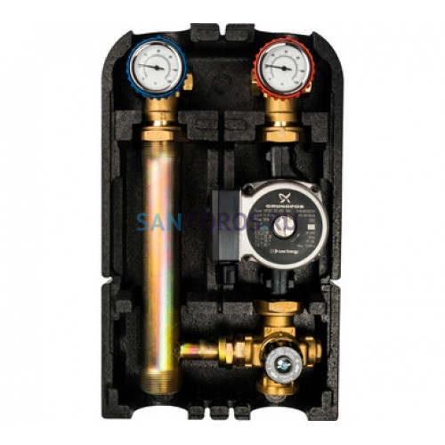 Насосная группа со смесителем 1" с насосом Grundfos UPSO 25-65 180 Stout