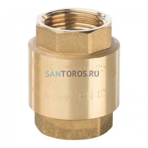 Клапан обратный пружинный муфтовый 1 с пластиковым седлом Stout SVC-0012-000025