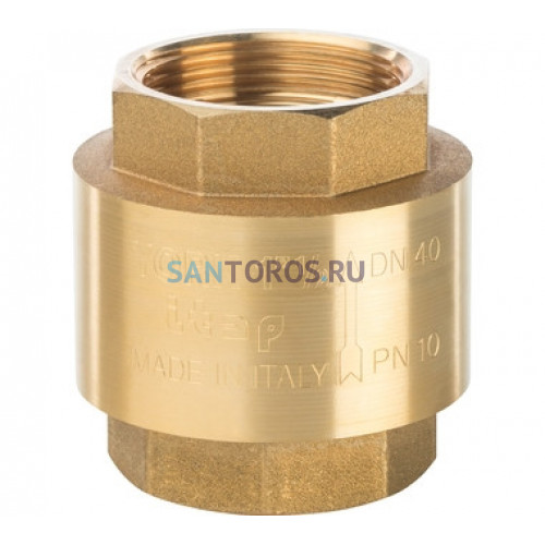 Клапан обратный пружинный муфтовый 1 1/2 с пластиковым седлом Stout SVC-0002-000040