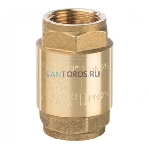 Клапан обратный пружинный муфтовый 1 с металлическим седлом Stout SVC-0011-000025