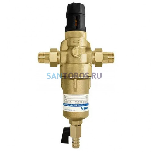 Фильтр механической очистки воды с редуктором давления BWT Protector mini H/R HWS ¾" 810563 (БВТ)