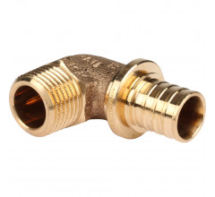 Уголок-переходник с наружной резьбой 20-R 1/2 RX+ Rehau (14563481001)