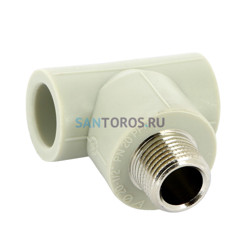 Тройник PPR с наружной резьбой 20x1/2 FV-Plast AA254020012