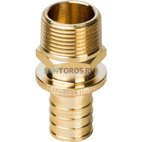 Переходник с наружной резьбой 25xR 3/4 для труб из сшитого полиэтилена Stout SFA-0001-002534