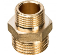 Ниппель НН переходной 1/2"x3/8" Stout