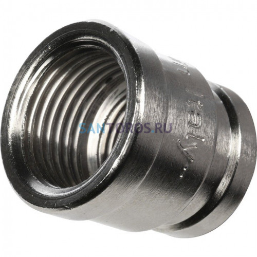 Муфта ВВ переxодная 1/2x3/8, никелированная Stout SFT-0006-001238