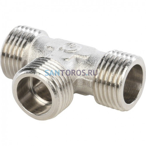 Тройник НН 1/2x1/2x1/2, никелированный Stout SFT-0018-121212