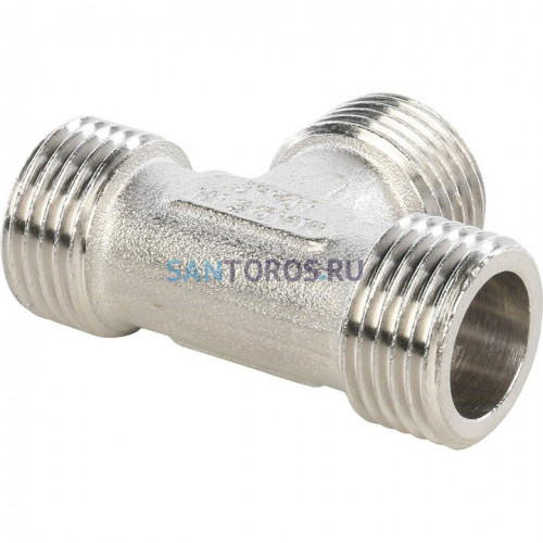 Тройник НН 1/2x1/2x1/2, никелированный Stout SFT-0018-121212