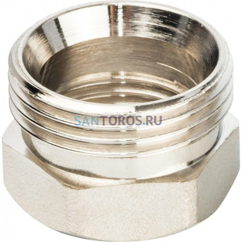 Разъемное соединение американка ВН 1/2, уплотнение под гайкой o-ring кольцо, никелированное Stout SFT-0041-000012
