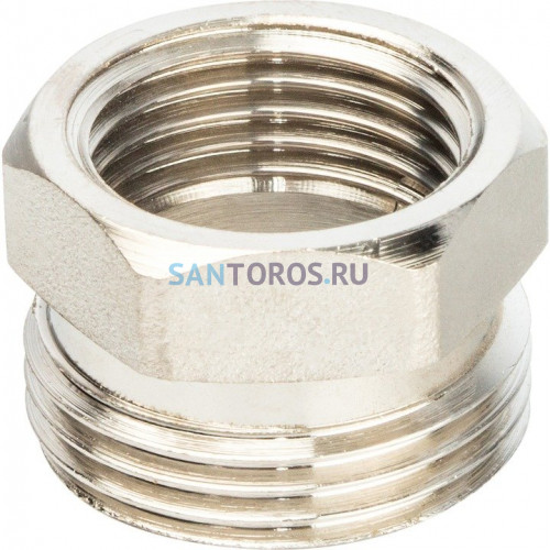 Разъемное соединение американка ВН 1/2, уплотнение под гайкой o-ring кольцо, никелированное Stout SFT-0041-000012