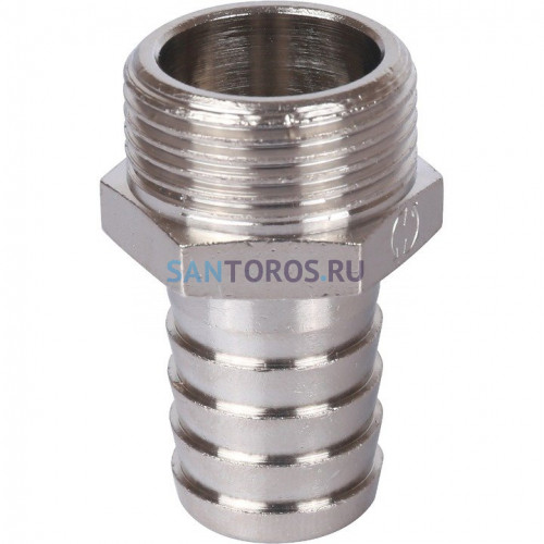 Штуцер НР 3/4x20, никелированный Stout SFT-0067-003420