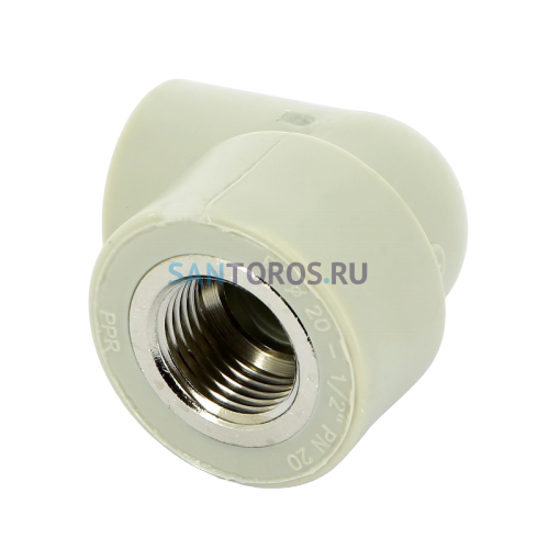 Угольник PPR с внутренней резьбой 20x3/4 FV-Plast AA218020034