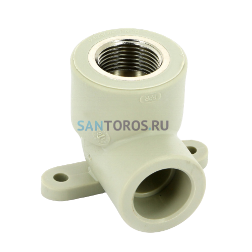 Колено настенное с металлической внутренней резьбой 25x3/4 PPR FV-Plast AA219025034