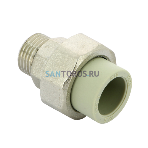 Разъёмное соединение PPR с наружной резьбой 20x1/2 FV-Plast AA237020012