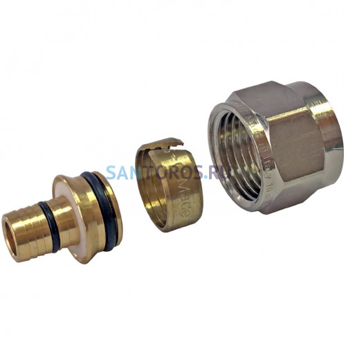 Фитинг компрессионный для труб PEX-AL-PEX 16х2,6х3/4 Stout SFC-0026-162634