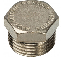 Заглушка НР 1/2" никелированная Stout