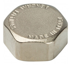 Заглушка ВР 3/4" никелированная Stout