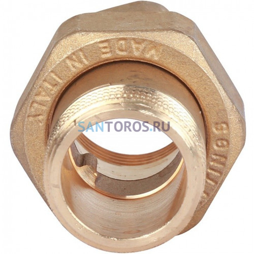 Разъемное соединение американка ВН 3/4, уплотнение под гайкой o-ring кольцо Stout SFT-0040-000034