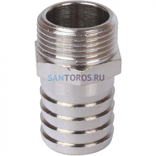 Штуцер НР 3/4x25, никелированный Stout SFT-0067-003425
