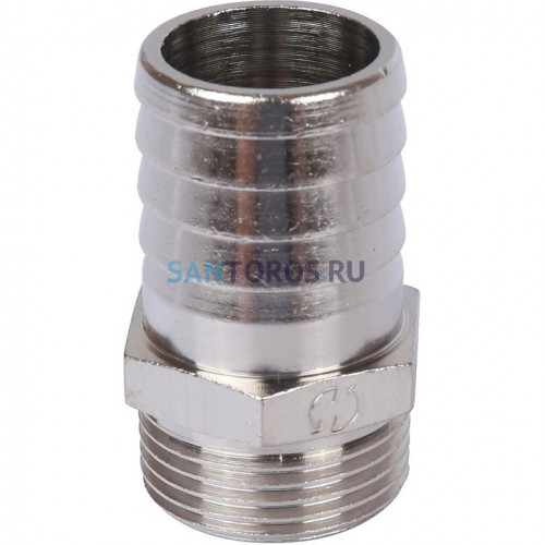 Штуцер НР 3/4x25, никелированный Stout SFT-0067-003425