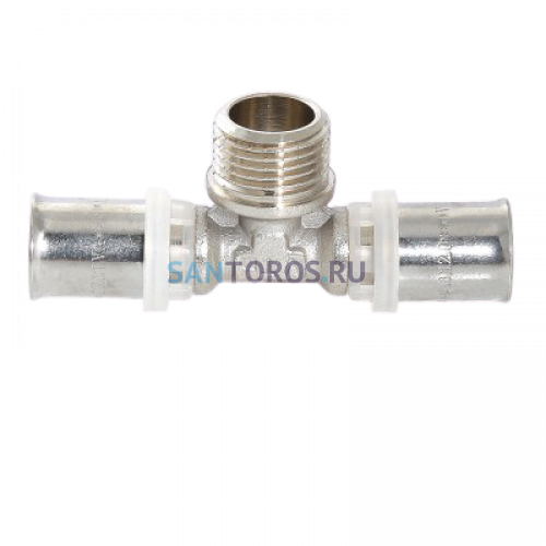 Тройник пресс с наружной резьбой 20х3/4х20 Valtec VTm.233.N.200520
