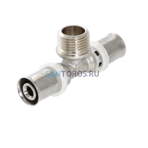 Тройник пресс с наружной резьбой 20х3/4х20 Valtec VTm.233.N.200520
